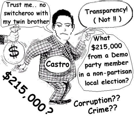 CASTRO: What $215,000 from a Demo party member in a non-partisan election?